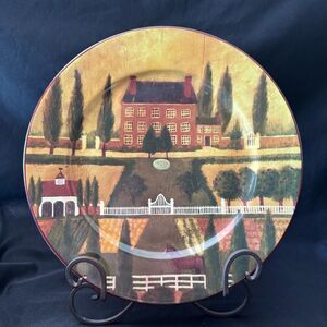 Vintage Block Indonesia Country Village by Gear Decorative Plate 12”